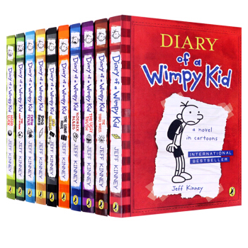 小屁孩日记 英文原版 Diary of a Wimpy Kid 10册套装 章节桥梁书 小学小学课外阅读 进口原版 [平装] 下载