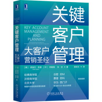 关键客户管理：大客户营销圣经 [Key Account Management and Planning: The Comprehen] 下载
