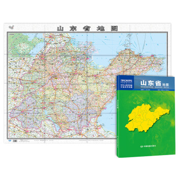 2022年 山东省地图（盒装折叠）-中国分省系列地图 尺寸：1.068米*0.749米 下载
