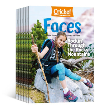 【预订】Faces面孔杂志订阅（英文原版） 2024年1月起订 1年共9期 杂志铺（先发“杂志订阅清单”）9-14岁儿童世界文化风俗读物期刊 CricketMedia蟋蟀童书