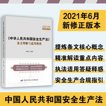 《中华人民共和国安全生产法》条文理解与适用指南 安全生产月推荐用书 下载