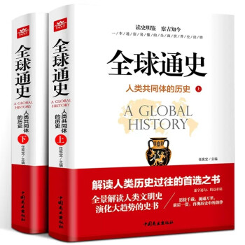全套2册 全球通史人类共同体的历史解读人类共同体的历史和世界文明史从史前史到21世纪世界史读物现