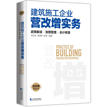 建筑施工企业营改增实务：政策解读、发票管理、会计核算   下载