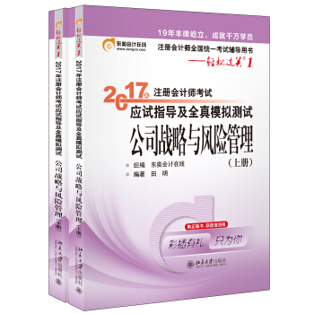 东奥会计在线 轻松过关1 2017年注册会计师考试教材辅导 应试指导及全真模拟测试：公司战略与风   下载