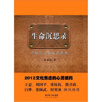 生命沉思录：写给2012的文化焦虑 下载