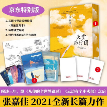 天堂旅行团（云纹喷绘版，每本独立编号限量版，同时附赠特约插画DIY月历卡两张，张嘉佳2021全新长篇力作） 下载