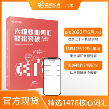 【自营包邮】英语六级词汇闪过 备考2022年6月CET6大学英语六级轻松突破考试核心高频词汇 下载