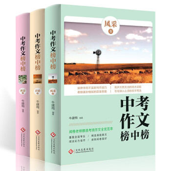 中考作文榜中榜（全3册）中考满分作文教材辅导书 初中生作文书大全 中考写作高分作文素材 下载