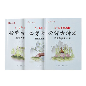 小学生一二三四五六年级上册下册同步人教版语文课本古诗词字帖儿童楷书临摹褪色反复书写伴读书法练字帖 下载