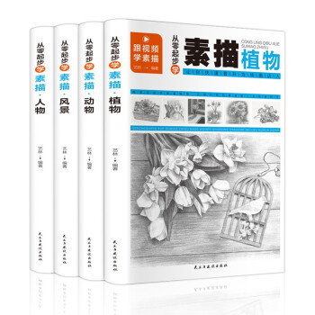从零起步学素描：人物+动物+风景+植物（套装共4册 扫码观看教学视频） 下载
