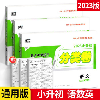 2023星空小升初真题分类卷语文数学英语小学专项训练分半考试卷小考毕业总复习试卷共三本 下载