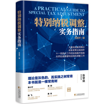 特别纳税调整实务指南 [A Practical Guide To Special Tax Adjustment] 下载