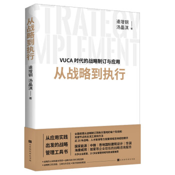 从战略到执行：从应用实践出发的战略管理工具书 下载