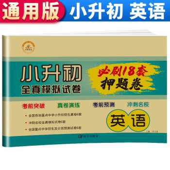 小升初全真模拟试卷必刷题18套押题卷 英语 小学毕业升学考系统总复习资料练习册六年级下册名校模拟试卷测试卷 小升初英语测试卷 下载