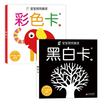 黑白卡宝宝视觉激发卡大卡(共2册)黑白卡1+彩色卡1 新生婴儿早教闪卡 0-1岁宝宝追视大卡 新版 加厚 大尺寸21厘米(中国环境标志产品 绿色印刷) [0-2岁] 下载