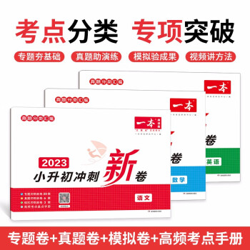 一本小升初冲刺新卷语文+数学+英语共3册2023考点真题分类汇编专题卷+真题卷+模拟卷总复习测试试卷 下载