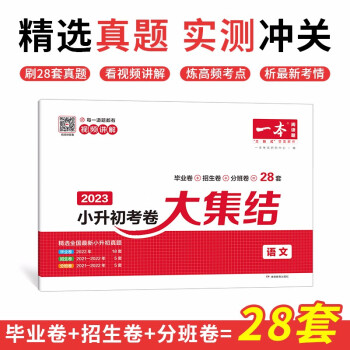 一本小学毕业升学考卷大集结语文 2023名校冲刺小学升初中模拟卷真题卷专项突破总复习资料测试试卷 下载