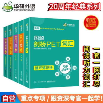 2023剑桥PET词汇+听力+阅读 B1级别 华研外语KET/小学英语四五六456年级/小升初/自然拼读/语法系列 下载