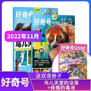 【包邮】【2022年单期订阅】好奇号杂志 2022年11月期鸟儿天堂的没落 单期订阅 每月3册 少儿科普 杂志铺 下载