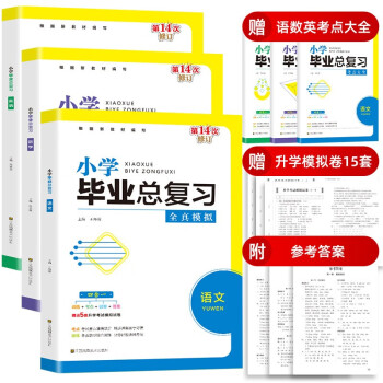 小学毕业总复习全真模拟（全3册）语文数学英语小升初知识大集 真题卷知识点强化训练复习资料 下载