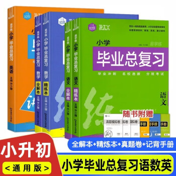 小学毕业总复习(3册)语文数学英语小升初真题模拟卷必刷题2023衔接教材人教版预备新初一本知识大盘点 下载