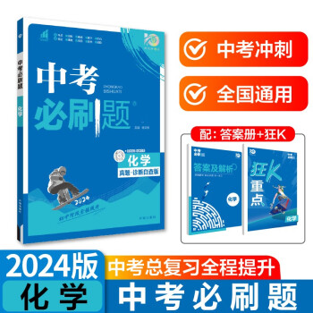 中考必刷题 化学 中考总复习 初二三中考复习辅导资料 初中必刷题八九年级同步练习册 理想树2024版 下载