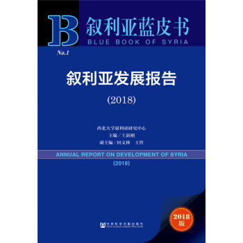 叙利亚蓝皮书:叙利亚发展报告（2018） 下载