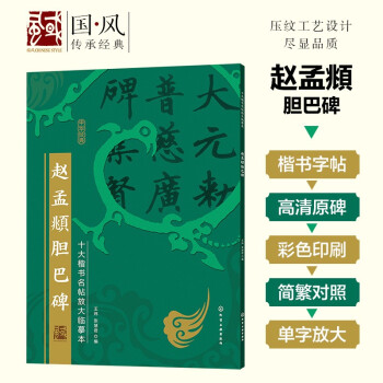 十大楷书名帖放大临摹本--赵孟頫胆巴碑 下载