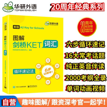 华研外语2024春图解剑桥KET词汇 A2级别 趣味图解循环记忆2000考纲词汇 PET/小升初/小学英语四五六456年级 下载