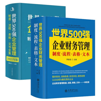 全套2册合售2022世界500强企业财务管理制度流程表格文本大全+2021年世界500强企业管理 下载
