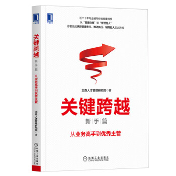 关键跨越（新手篇）：从业务高手到优秀主管 下载