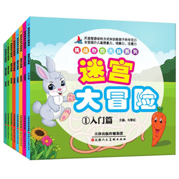 挑战你的大脑系列：迷宫大冒险（套装共8册）益智游戏智力开发专注力训练 [3-6岁] [3-6岁] 下载