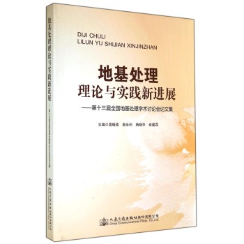 地基处理理论与实践新进展：第十三届全国地基处理学术讨论会论文集 下载